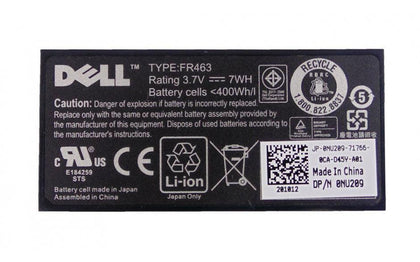 3.7V 7WH FR463 NU209 Laptop Battery compatible with Dell R900 R910 R710 2950 2900 6950 6850 PE1950 PE2950 P9110 U8735 Perc 5i 6i - eBuy KSA